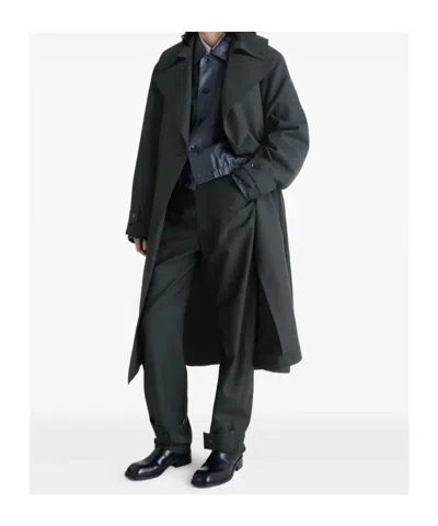 Lemaire Trench Coat Whith Detachable Lining In Black