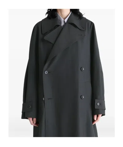 Lemaire Trench Coat Whith Detachable Lining In Black