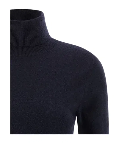 Balenciaga Standard Turtleneck Turtleneck Sweater In Blue