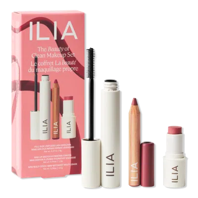 Ilia The Beauty Of Clean Makeup Set - Clean Eye + Cheek + Lip Makeup Set In Multi