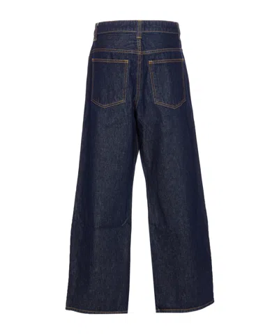 Khaite Womens Benson Bonnie Straight-leg Denim-blend Jeans In Blue