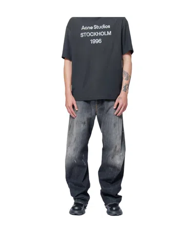 Acne Studios Belt Loop Jeans In Gray