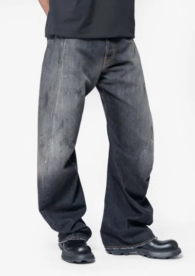 Acne Studios Belt Loop Jeans In Gray