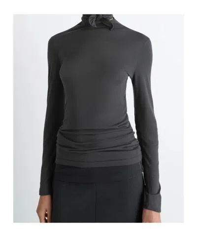 Lemaire Turtle-neck Sweater In Black