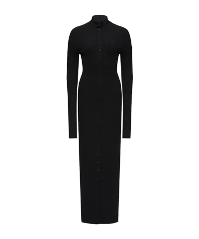Moncler X Ee72 By Edward Enninful Wool Turtleneck Dress In Black