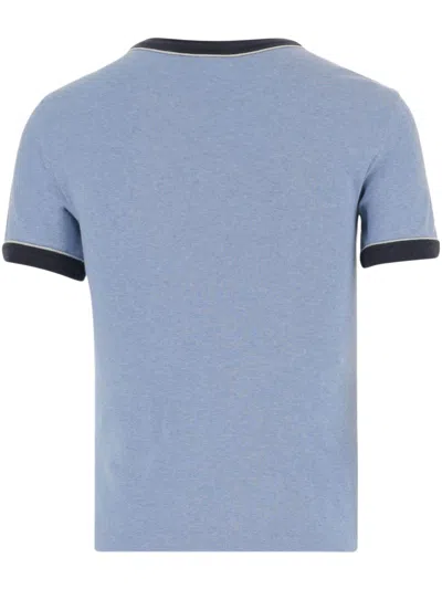 Chloé Chloè Logo Cotton T Shirt In Blue