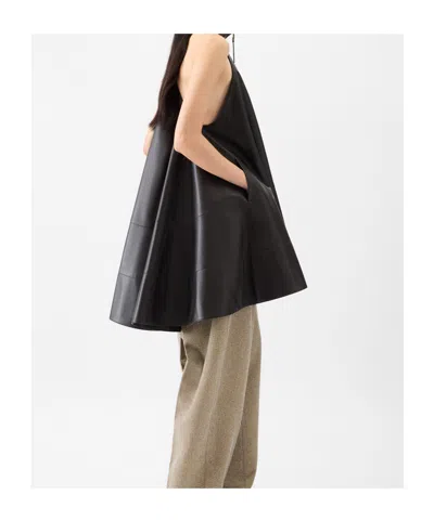Jacquemus Triangle Cut Sleeveless Dress In Brown