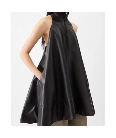 Jacquemus Triangle Cut Sleeveless Dress In Brown