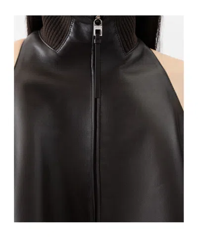 Jacquemus Triangle Cut Sleeveless Dress In Brown