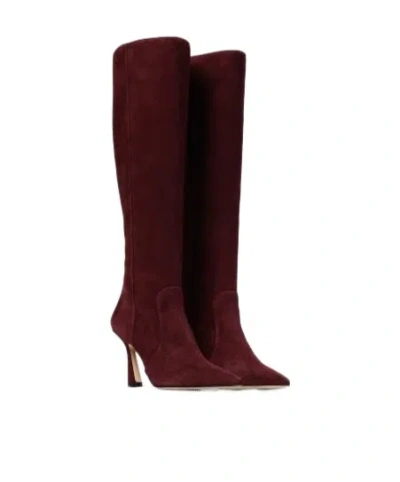 Stuart Weitzman Pointed-toe Boots In Brown