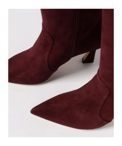 Stuart Weitzman Pointed-toe Boots In Brown