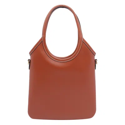 Miu Miu Ivy Leather Handbag In Brown