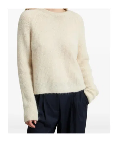 Woolrich Garment-dyed Crew Neck Sweater In Alpaca And Wool Blend In Gray