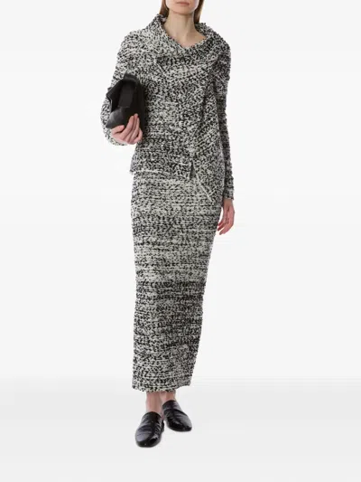 Alberta Ferretti Asymmetric Draped Jacket In Black