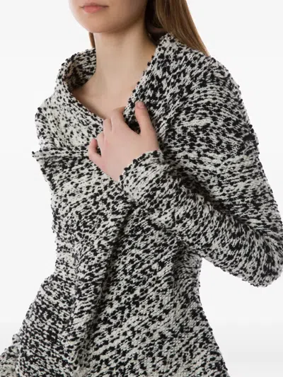 Alberta Ferretti Asymmetric Draped Jacket In Black