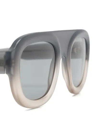 OMBRÉ-EFFECT RECTANGLE-FRAME SUNGLASSES