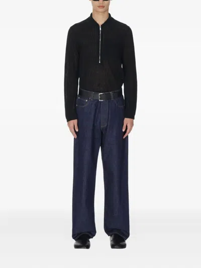 Studio Nicholson Straight-leg Casual Pants In Blue
