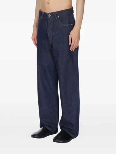 Studio Nicholson Straight-leg Casual Pants In Blue