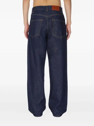 Studio Nicholson Straight-leg Casual Pants In Blue