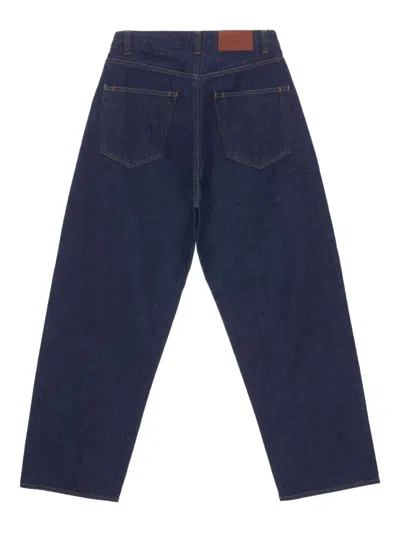 Studio Nicholson Straight-leg Casual Pants In Blue