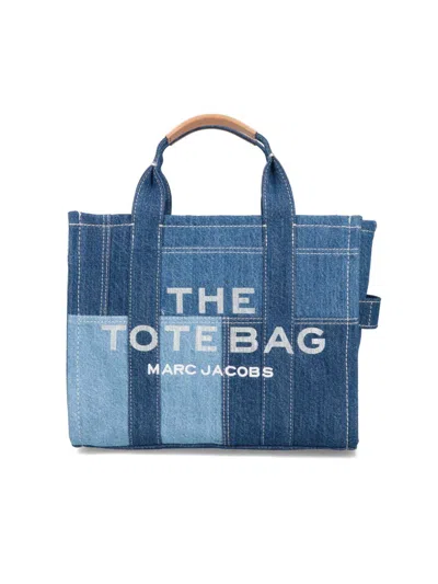 Marc Jacobs 'the Denim Tote' Midi Bag In Blue