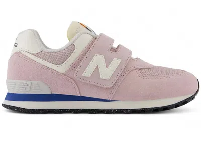 Pre-owned New Balance 574 Hook And Loop Sneakers In Twilight Haze/sea Stone In Multi