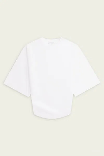 Agolde Britt Flared Sleeved T-shirt In White