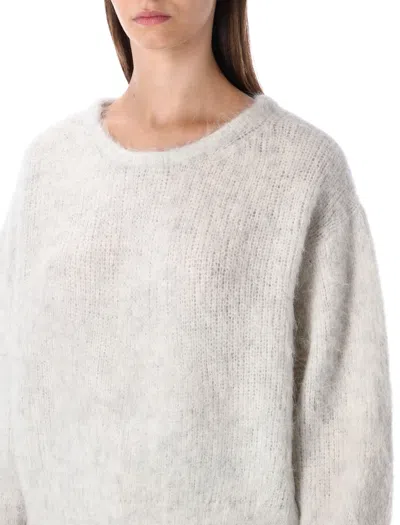 American Vintage Niby Knit Mohair Sweater In White