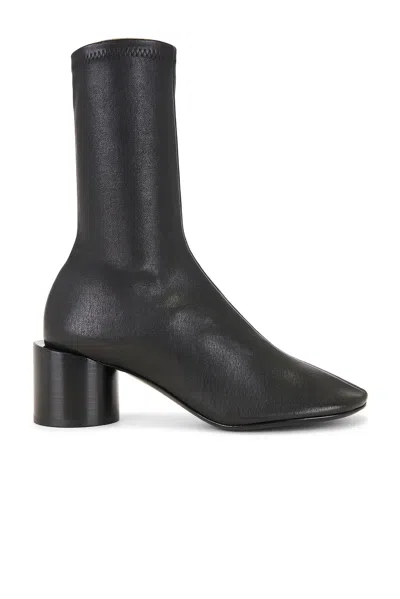 Jil Sander Stylish Ankle Boots Block Heel In Black