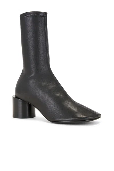 Jil Sander Stylish Ankle Boots Block Heel In Black