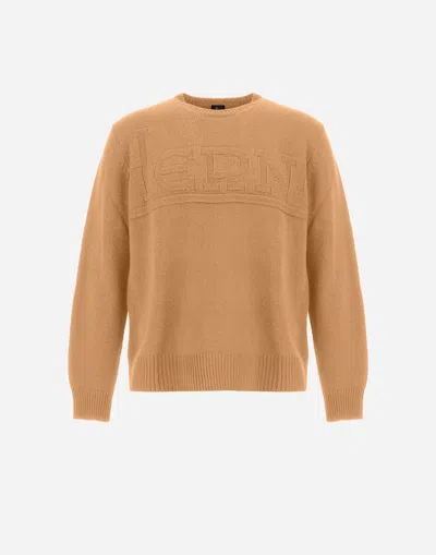 Herno Sweater In 100% Wool In Neutral