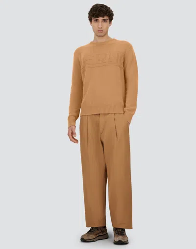 Herno Sweater In 100% Wool In Neutral