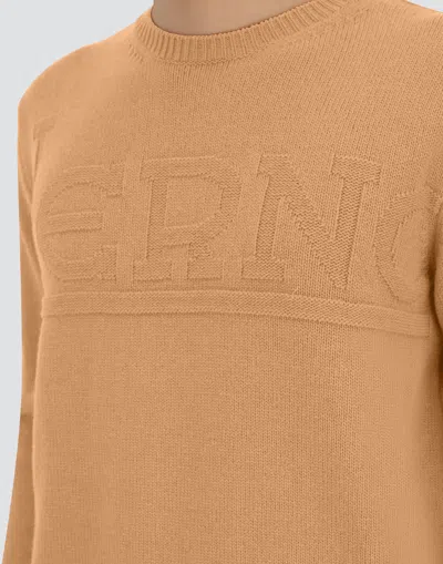 Herno Sweater In 100% Wool In Neutral