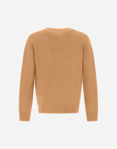 Herno Sweater In 100% Wool In Neutral