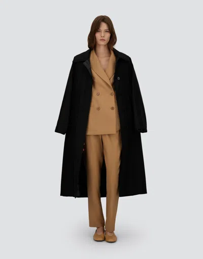 Herno Double-breasted Blazer In Fluid Wool In Neutral