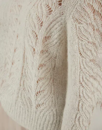 Herno Sweater In Lurex, Alpaca & Wool In Brown