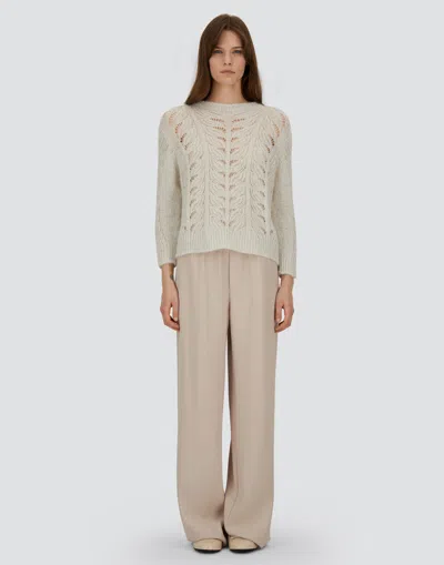 Herno Sweater In Lurex, Alpaca & Wool In Brown