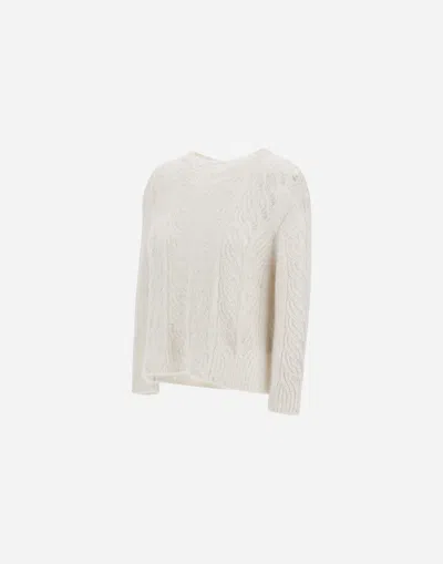 Herno Sweater In Lurex, Alpaca & Wool In Brown