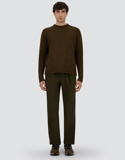 Herno Sweater In Melange Woolâ Blend In Green