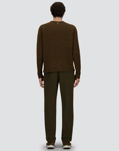 Herno Sweater In Melange Woolâ Blend In Green