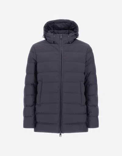 Herno Jacket In 2-layer Windstopper In Blue