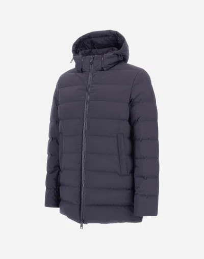 Herno Jacket In 2-layer Windstopper In Blue