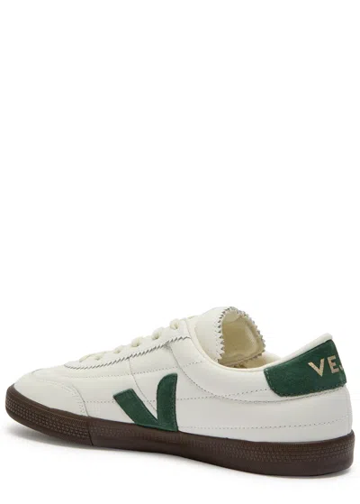 Veja Multicolour Leather Suede Sneaker In White