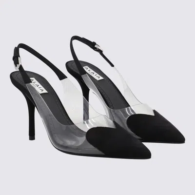 Alaïa Alaia 100mm Le Coeur Heart Shaped Slingback Pumps In Black