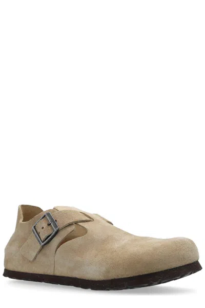 Birkenstock London Shearling Loafers In Nude