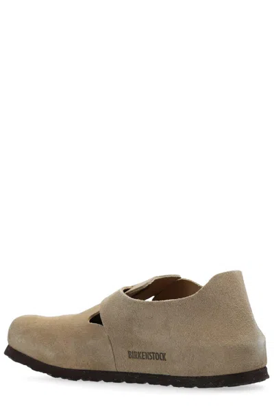 Birkenstock London Shearling Loafers In Nude