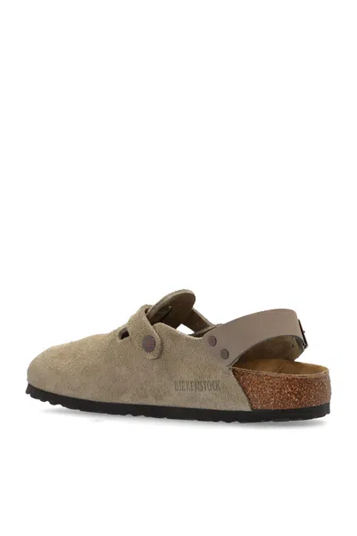 Birkenstock Taupe Suede Tokyo Slipper In Neutrals