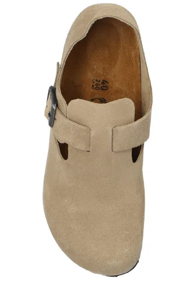 Birkenstock London Shearling Loafers In Nude