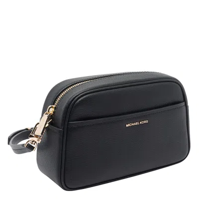 Michael Michael Kors Shoulder Bag With Adjustable Strap And External Pocket In Black