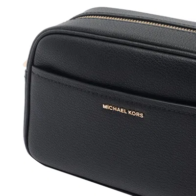 Michael Michael Kors Shoulder Bag With Adjustable Strap And External Pocket In Black